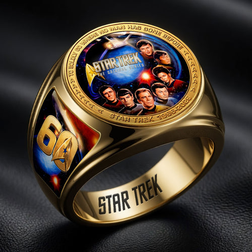 Star Trek 60th Anniversary 3D Engraved Ring – HOATT19779