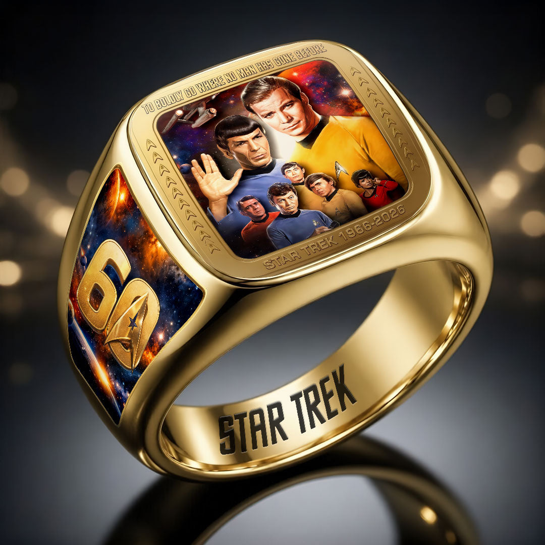 Star Trek 60th Anniversary 3D Engraved Ring – HOATT19781