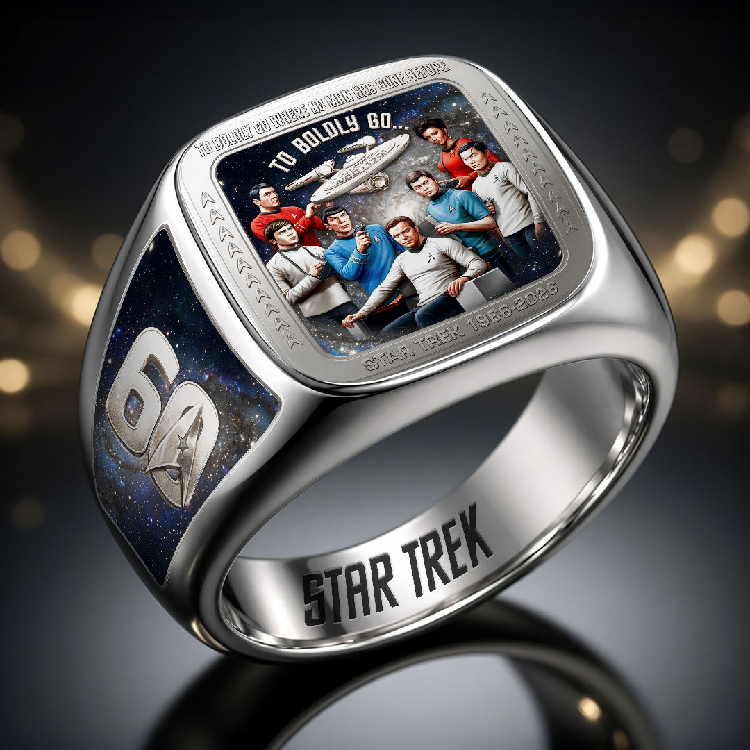 Star Trek 60th Anniversary 3D Engraved Ring – HOATT19782