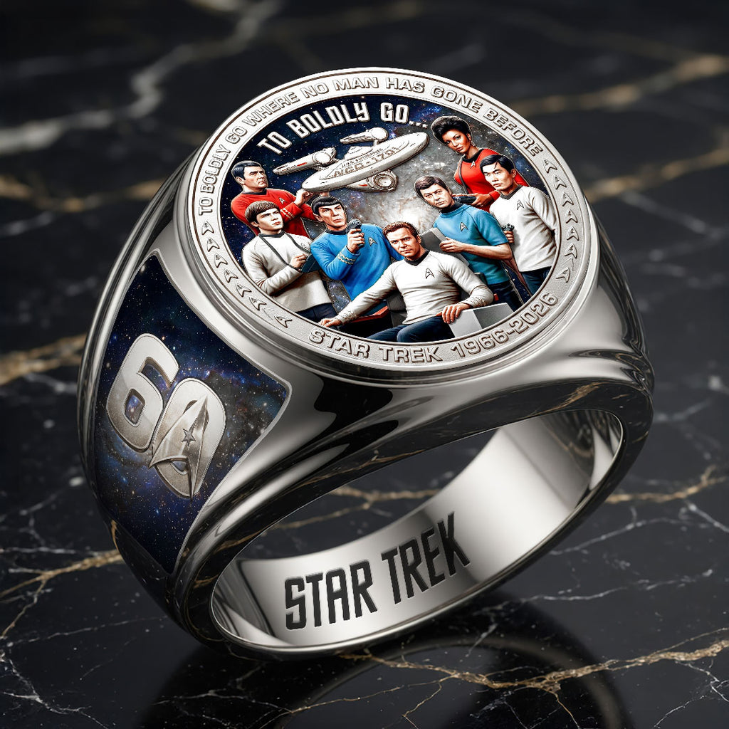 Star Trek 60th Anniversary 3D Engraved Ring – HOATT19782