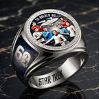 Star Trek 60th Anniversary 3D Engraved Ring – HOATT19782