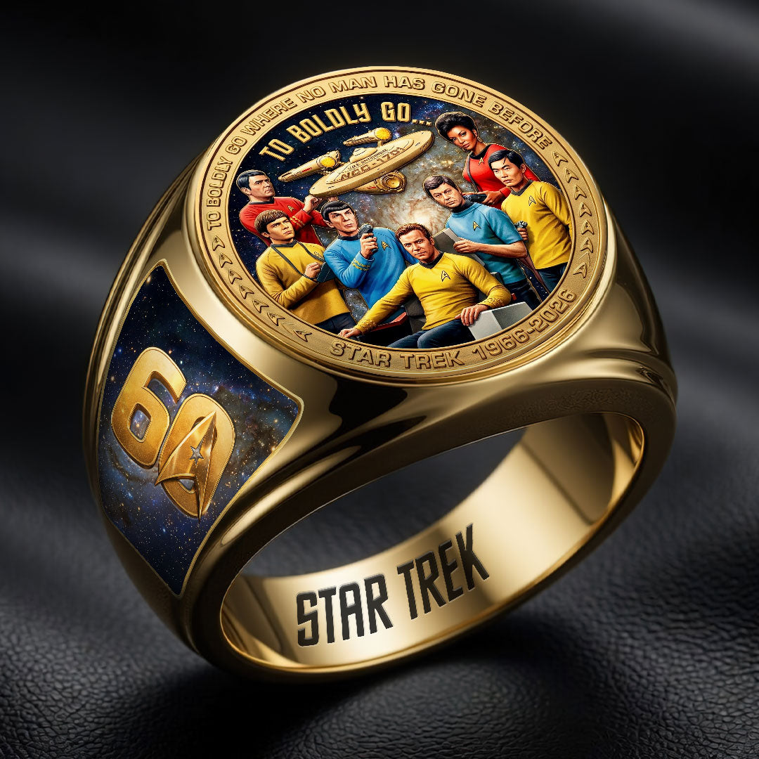 Star Trek 60th Anniversary 3D Engraved Ring – HOATT19782