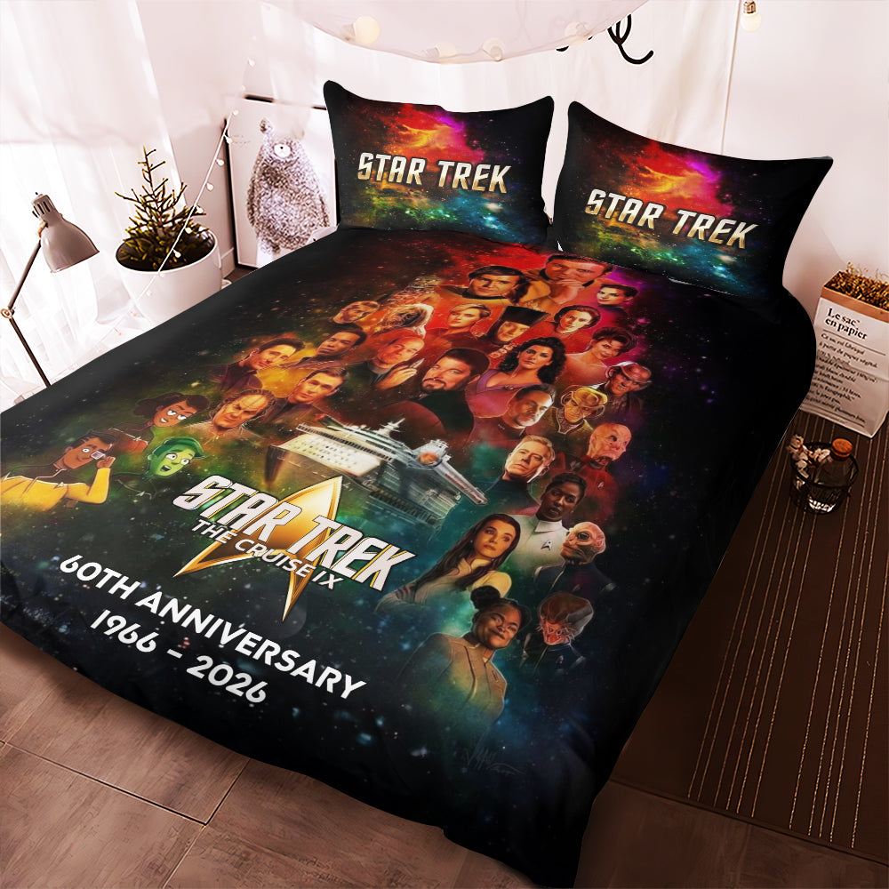 Star Trek 60th Anniversary 3-Piece Duvet Bedding Set – TMTHU7095