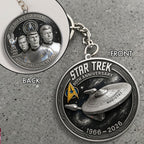 Star Trek 60th Anniversary Custom Shape 2-sided Keychain – MAITM14295