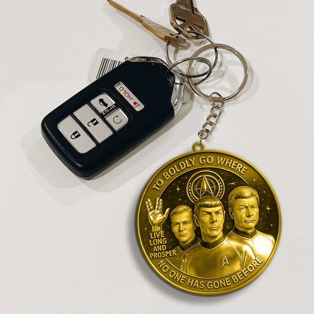 Star Trek 60th Anniversary Custom Shape 2-sided Keychain – MAITM14686