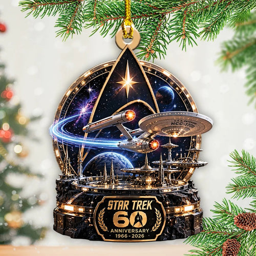 Star Trek 60th Anniversary Custom Shape 2-side Printed Acrylic Ornament – TANTN25964