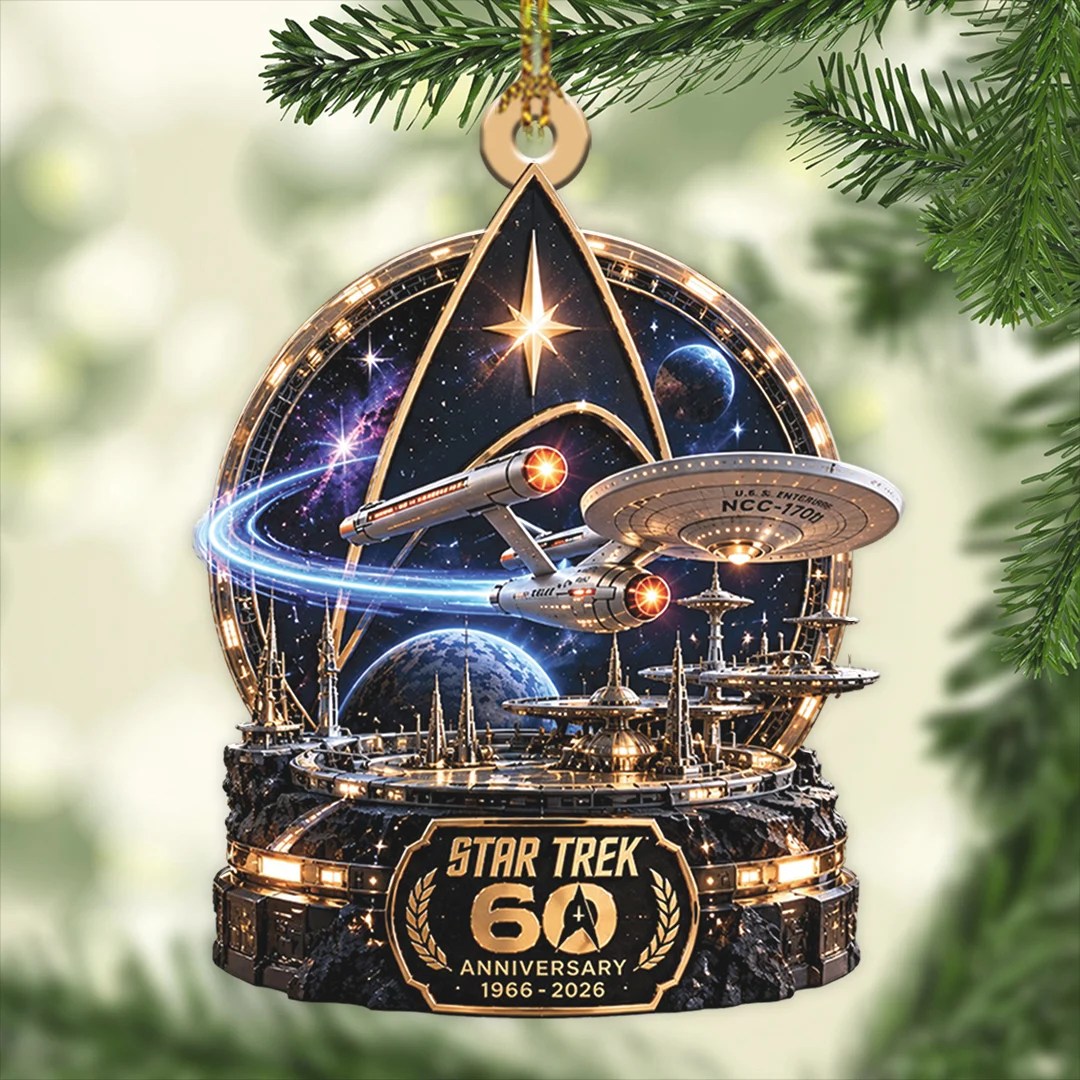 Star Trek 60th Anniversary Custom Shape 2-side Printed Acrylic Ornament – TANTN25964