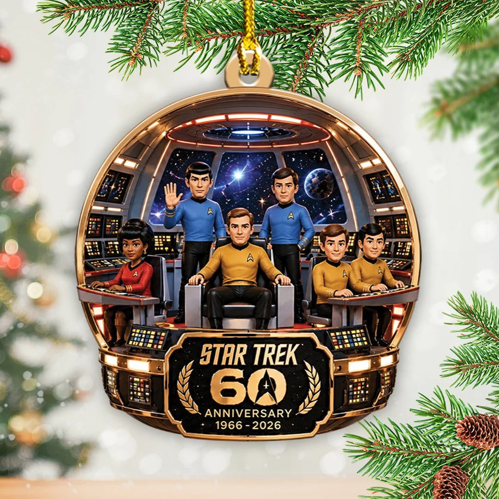 Star Trek 60th Anniversary Custom Shape 2-side Printed Acrylic Ornament – TANTN25965