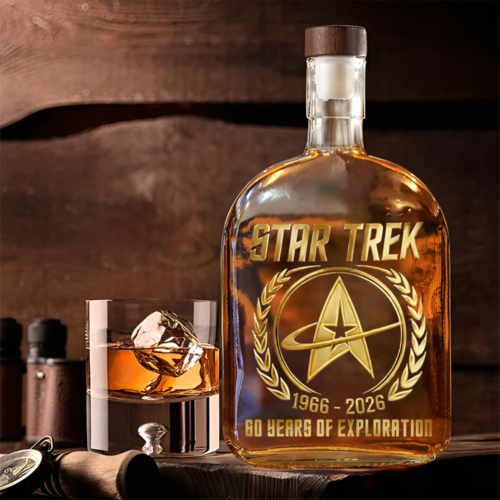 Star Trek 60th Anniversary 25oz Empty Whiskey Bottle – MAITM14918