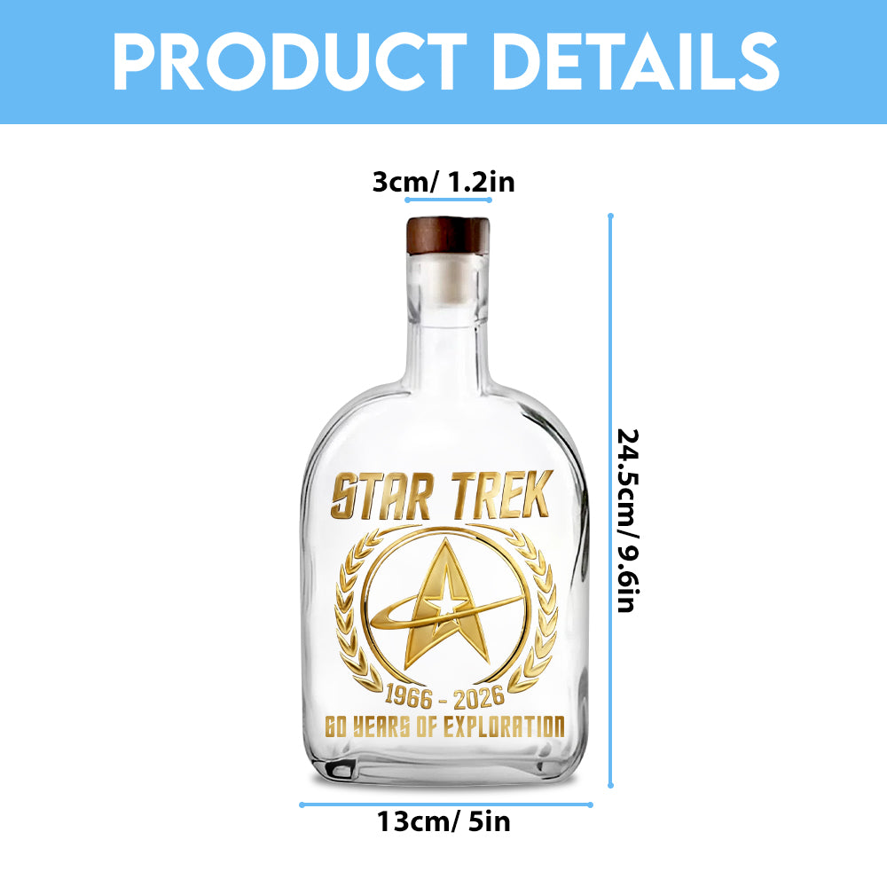 Star Trek 60th Anniversary 25oz Empty Whiskey Bottle – MAITM14918