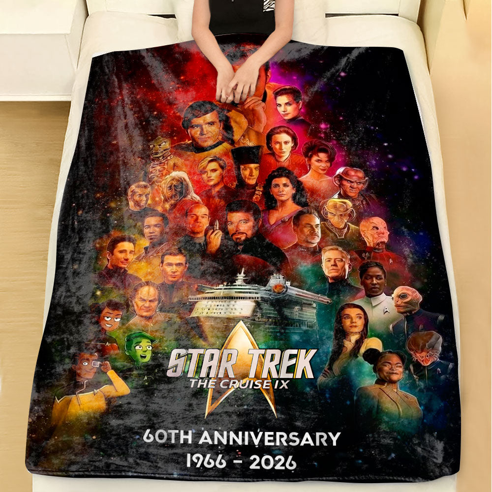 Star Trek 60th Anniversary Fleece Blanket – TMTHU7911