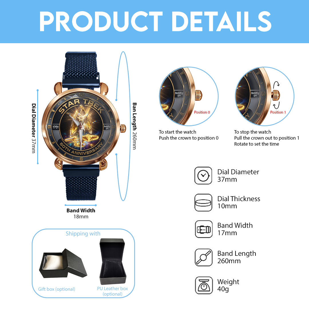 Star Trek 60th Anniversary Mesh Strap Quartz Watch – TMTHU7625
