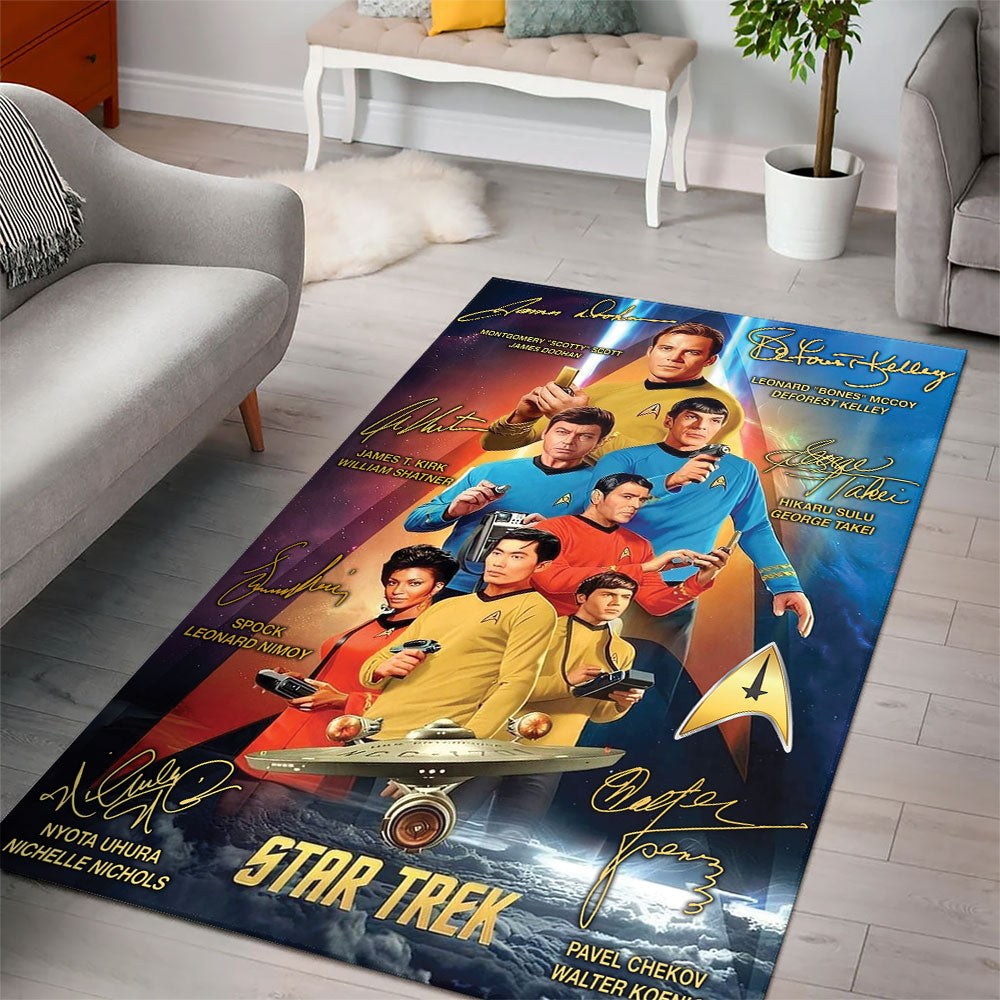 Star Trek 60th Anniversary Rectangular Rug – TMTHU6595