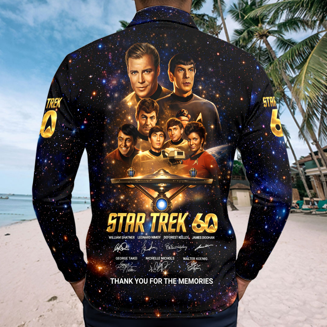 Star Trek 60th Anniversary Zip Polo Shirt – HOATT16408
