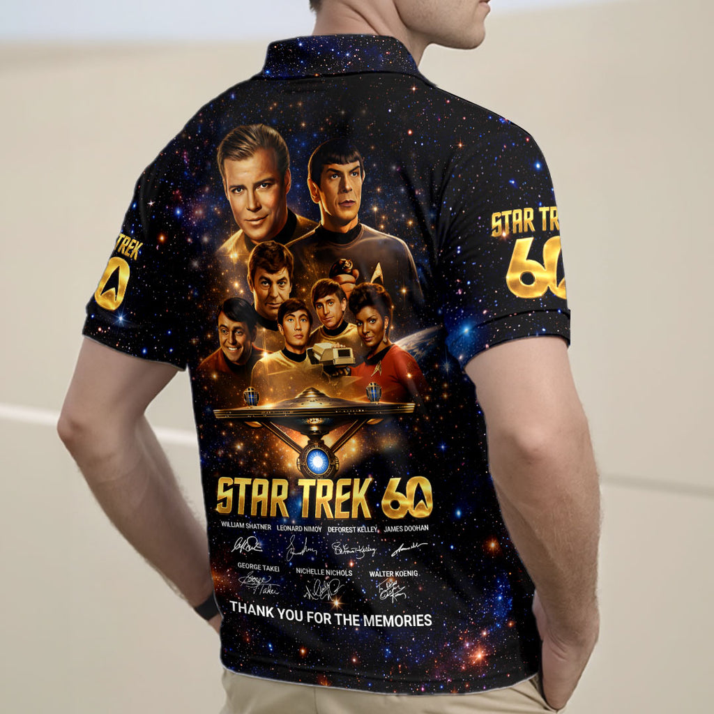 Star Trek 60th Anniversary Zip Polo Shirt – HOATT16408