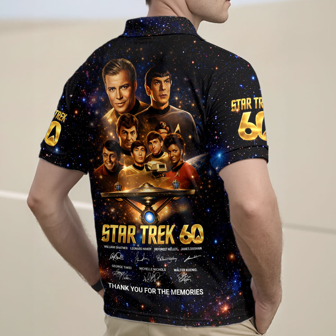 Star Trek 60th Anniversary Zip Polo Shirt – HOATT16408