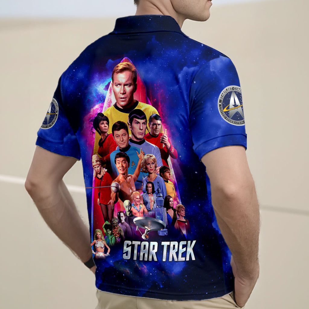 Star Trek 60th Anniversary Zip Polo Shirt – HOATT16409
