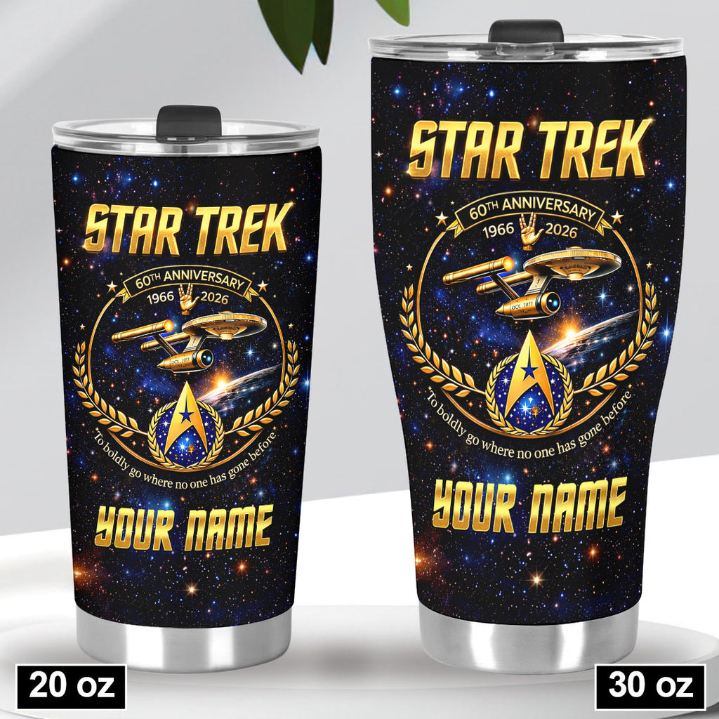 Personalized Star Trek 60th Anniversary Tumbler Cup – HOATT16353