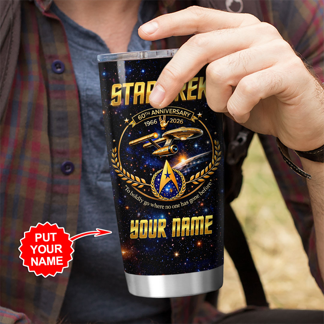 Personalized Star Trek 60th Anniversary Tumbler Cup – HOATT16353