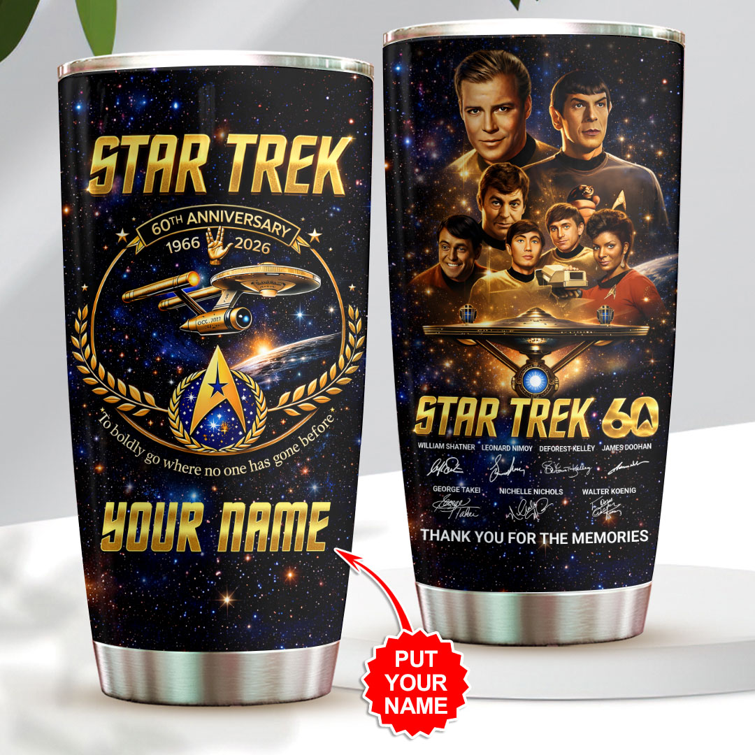 Personalized Star Trek 60th Anniversary Tumbler Cup – HOATT16353