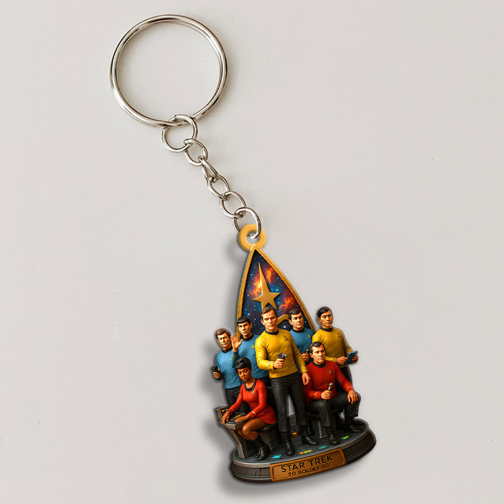 Star Trek Custom Shape 2-sided Keychain – MAITM13148