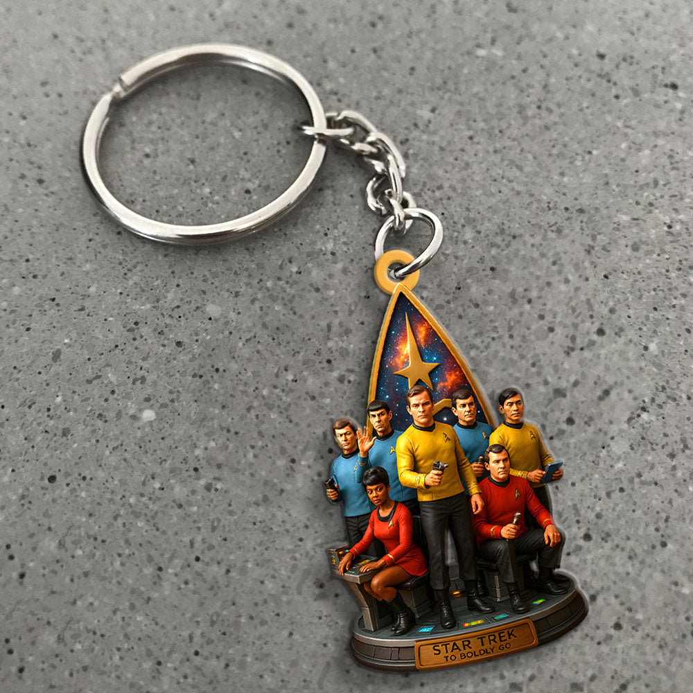Star Trek Custom Shape 2-sided Keychain – MAITM13148