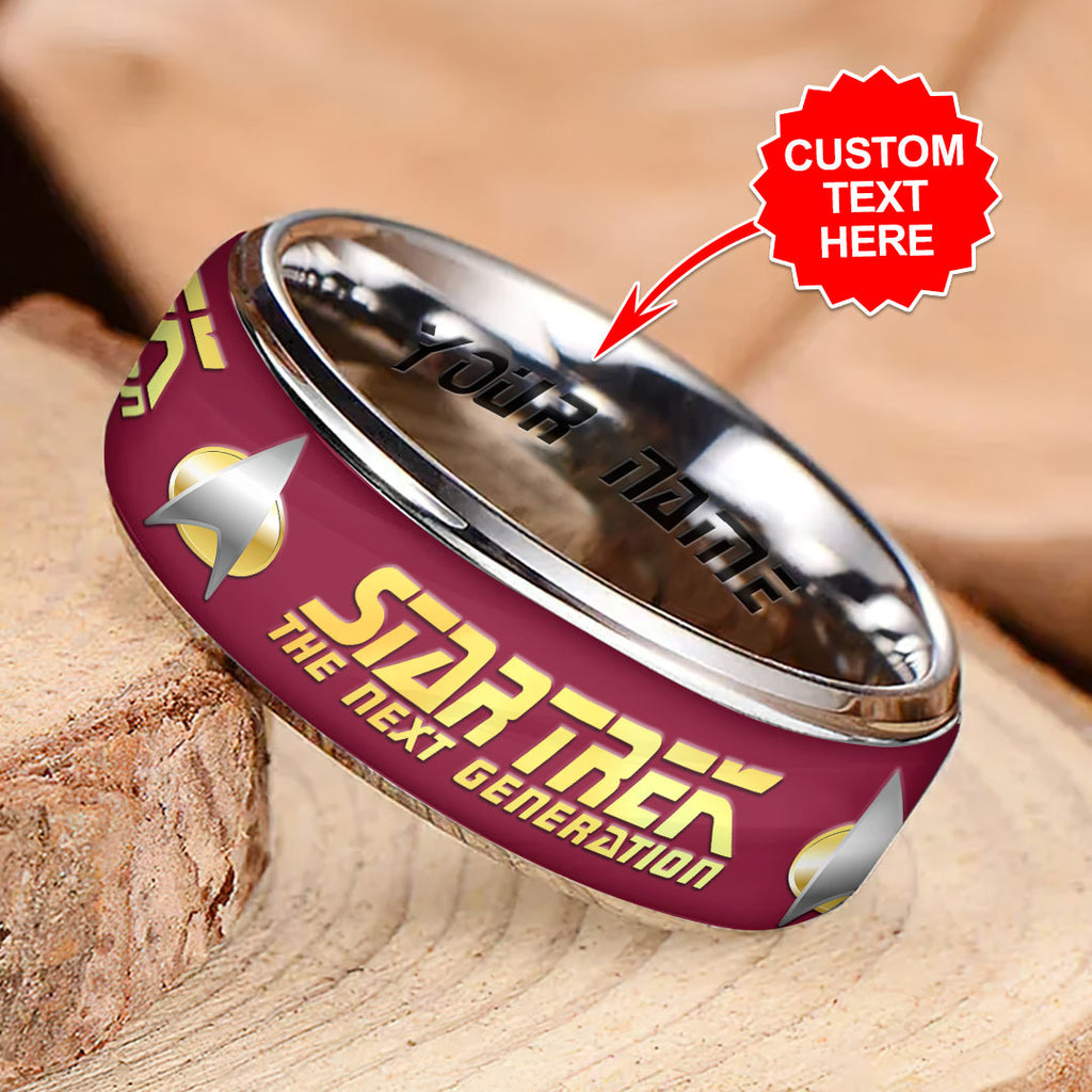 Personalized Star Trek: The Next Generation Custom Alloy Ring – HOATT17070