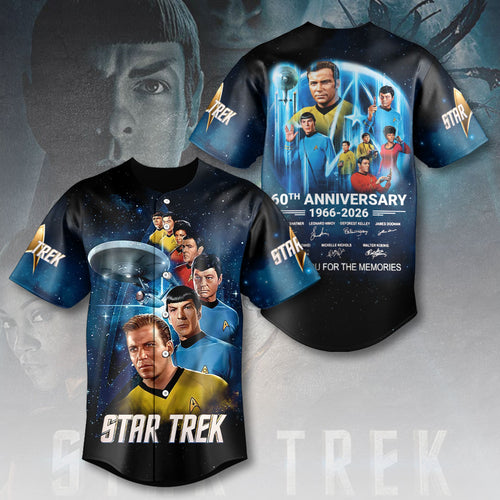 Star Trek: The Original Series 60th Anniversary Baseball Jersey – HOATT13640