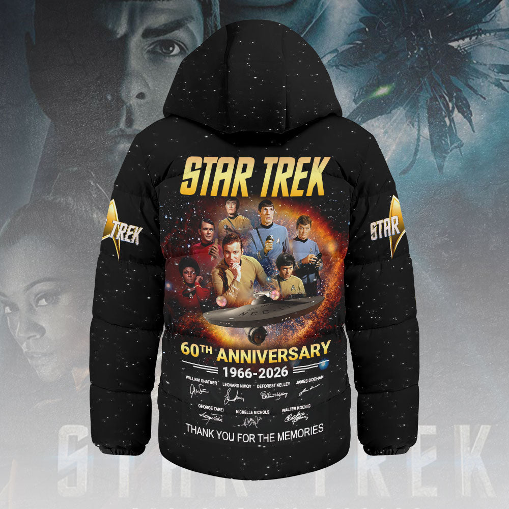 Star Trek: The Original Series 60th Anniversary Thickened Down Hooded Jacket – HOATT14025