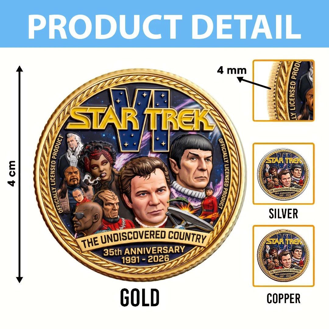 Star Trek VI: The Undiscovered Country 35th Anniversary Commemorative Coin – TMTHU9067