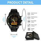 Star Wars 50 Years Black Stainless Steel Watch – HOATT12441