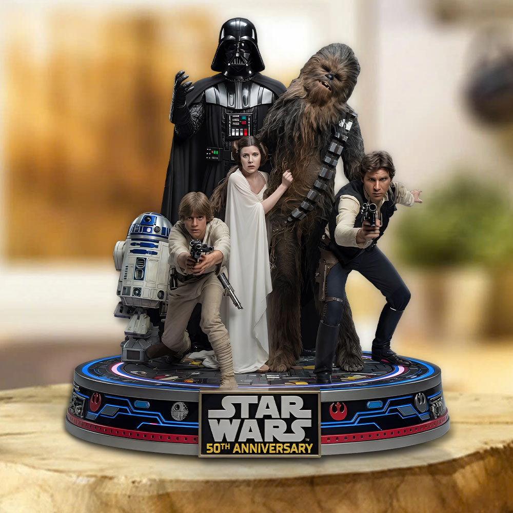 Star Wars 50th Anniversary 2027 Custom Shape Acrylic Plaque – TMTHU5325