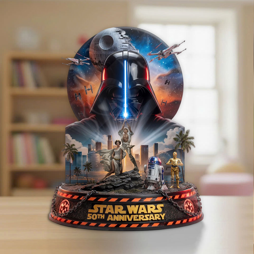 Star Wars 50th Anniversary 2027 Custom Shape Acrylic Plaque – TMTHU5299