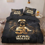 Star Wars 50th Anniversary 2027 3-Piece Duvet Bedding Set – TMTHU5246
