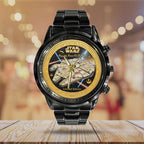 Star Wars 50th Anniversary 2027 Black Stainless Steel Watch – TMTHU5585