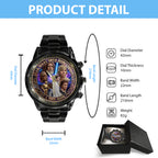 Star Wars 50th Anniversary 2027 Black Stainless Steel Watch – TMTHU5592