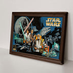 Star Wars 50th Anniversary 2027 Rectangle Canvas With Inner Frame – TMTHU5004