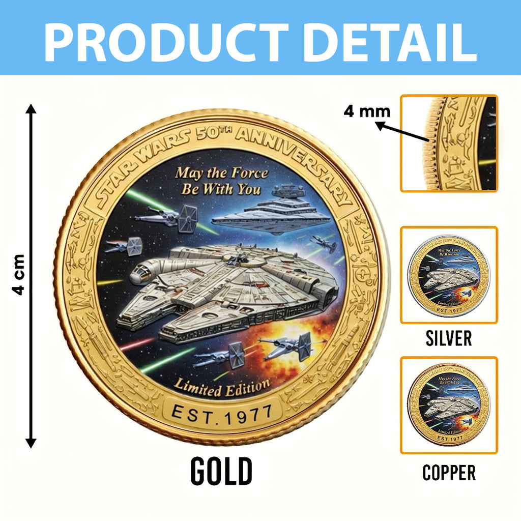 Star Wars 50th Anniversary 2027 Commemorative Coin – TMTHU5270