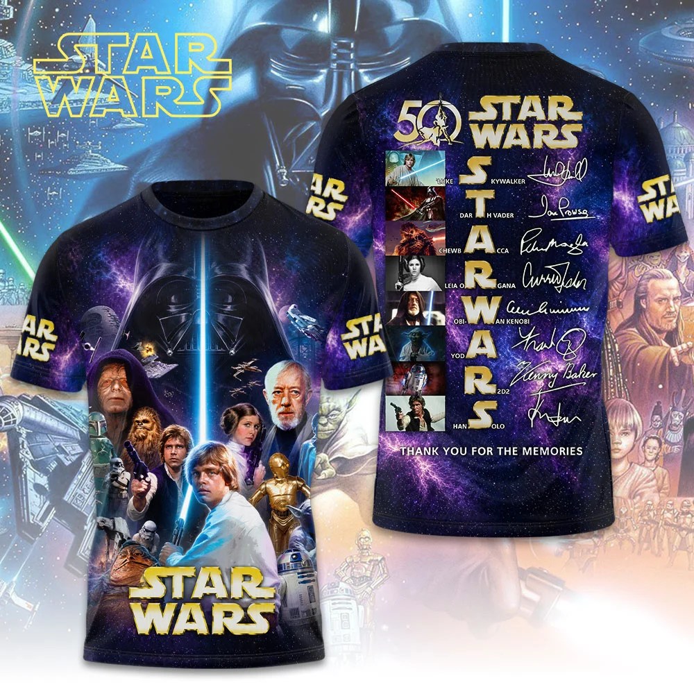 Star Wars 50th Anniversary 3D Apparel – TMTHU10148