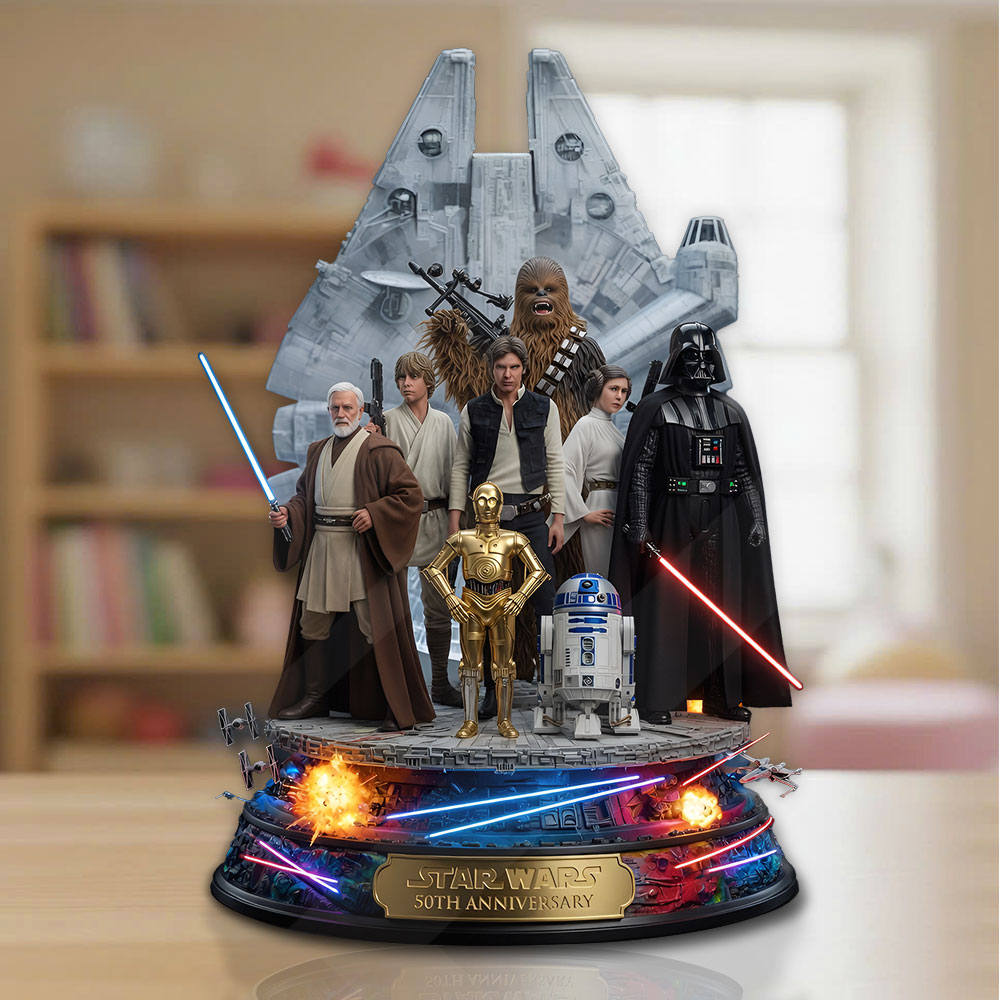 Star Wars 50th Anniversary Custom Shape Acrylic Plaque – TMTHU5947
