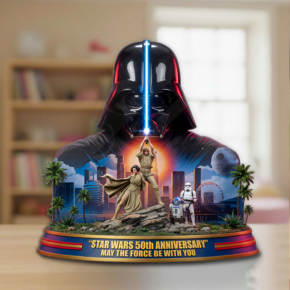 Star Wars 50th Anniversary Custom Shape Acrylic Plaque – TMTHU6100