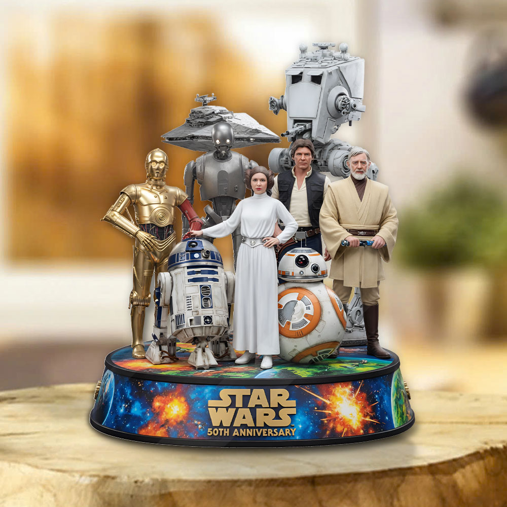 Star Wars 50th Anniversary Custom Shape Acrylic Plaque – TMTHU6172