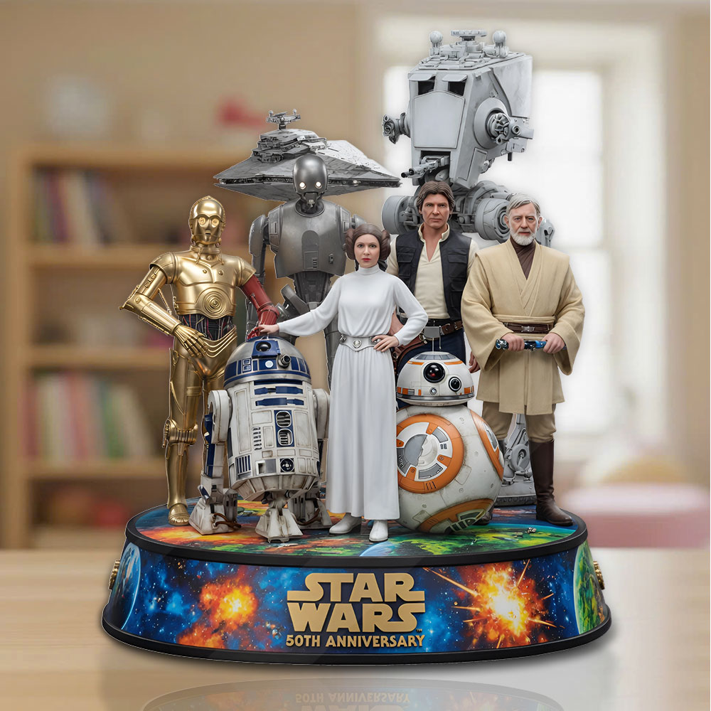 Star Wars 50th Anniversary Custom Shape Acrylic Plaque – TMTHU6172