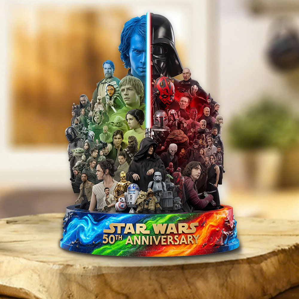 Star Wars 50th Anniversary Custom Shape Acrylic Plaque – TMTHU6242