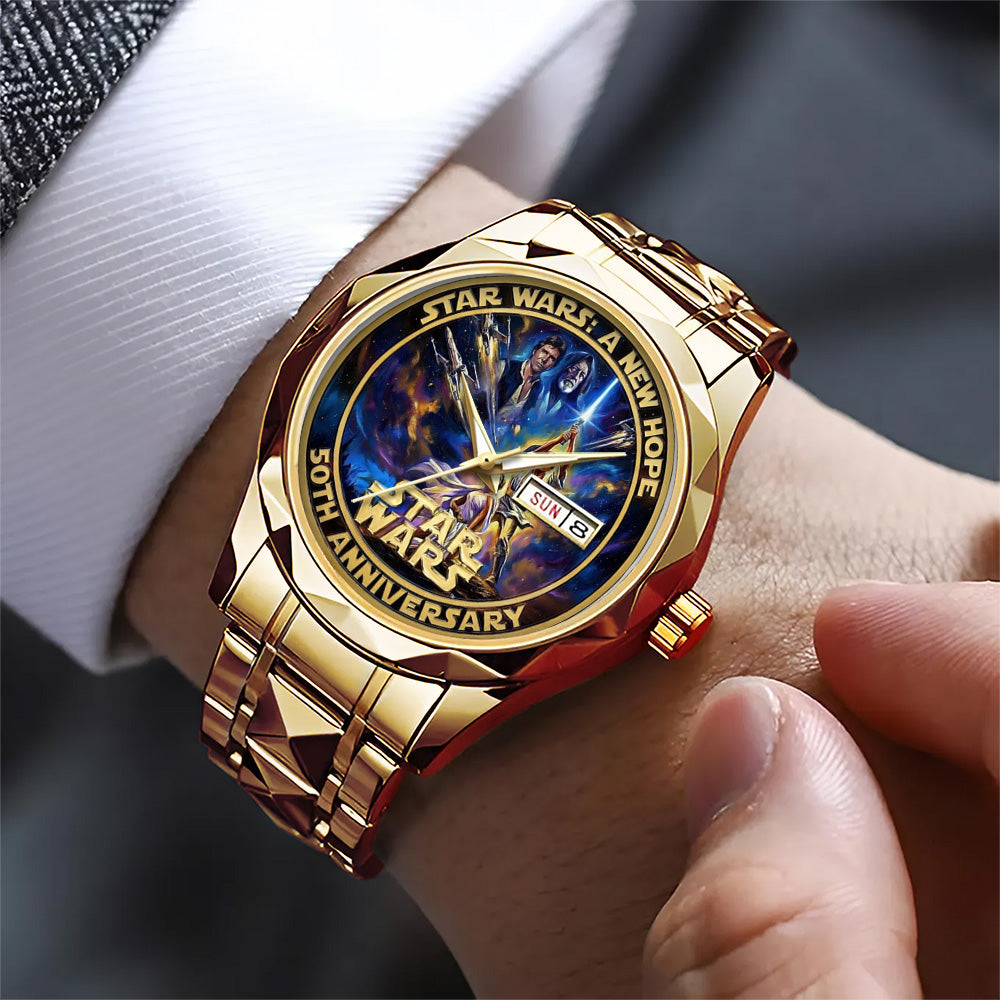 Star Wars 50th Anniversary Alloy Luxury Quartz Watch – TMTHU3667