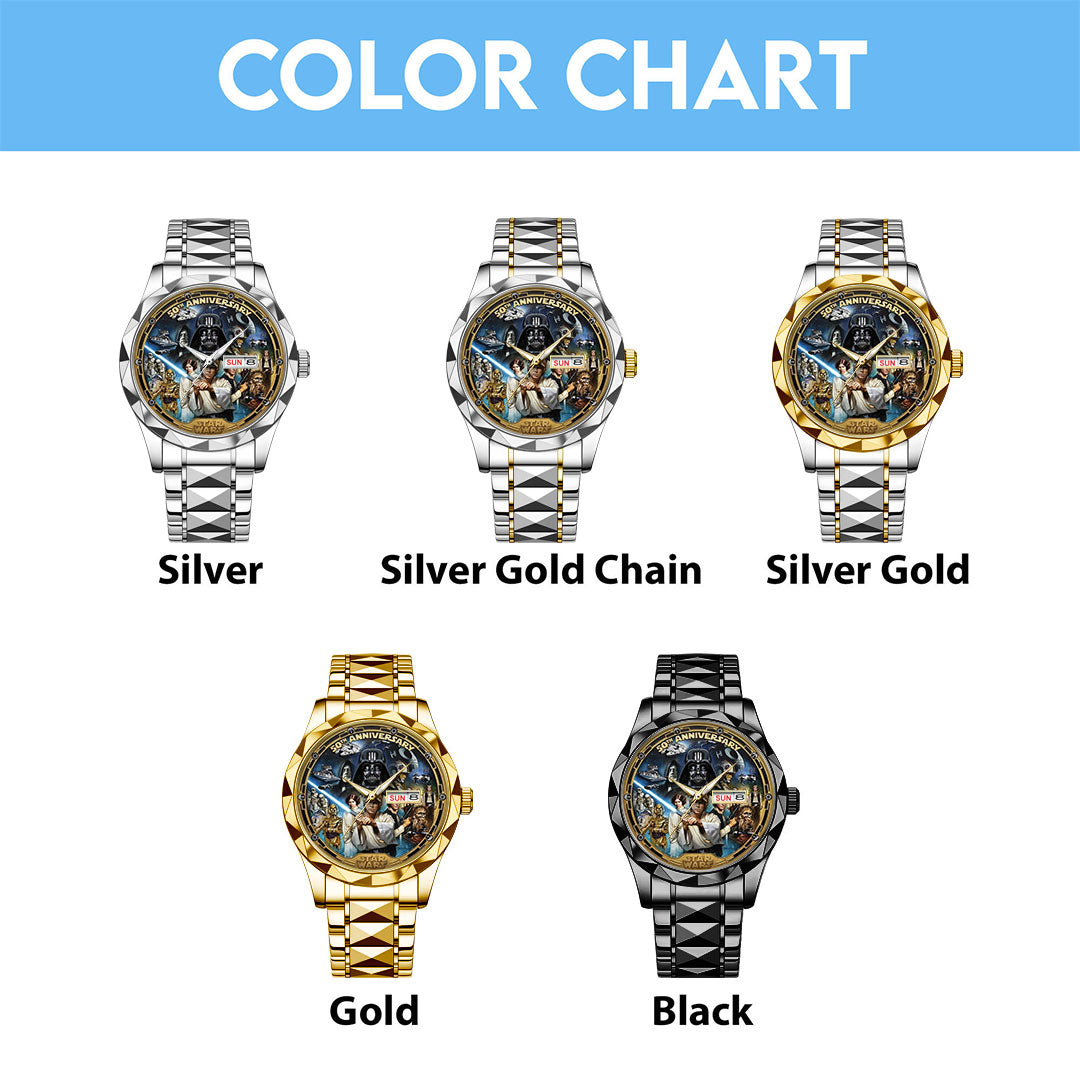 Star Wars 50th Anniversary Alloy Luxury Quartz Watch – TMTHU4610