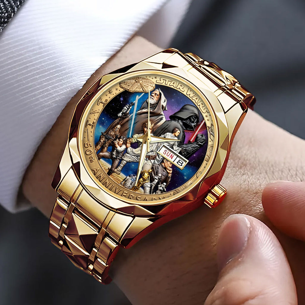 Star Wars 50th Anniversary Alloy Luxury Quartz Watch – TMTHU4647