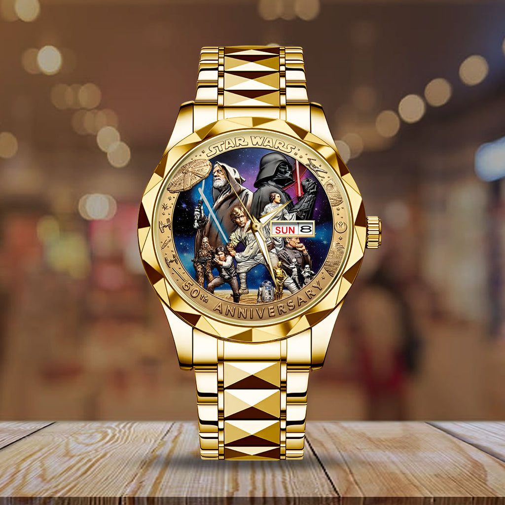 Star Wars 50th Anniversary Alloy Luxury Quartz Watch – TMTHU4647
