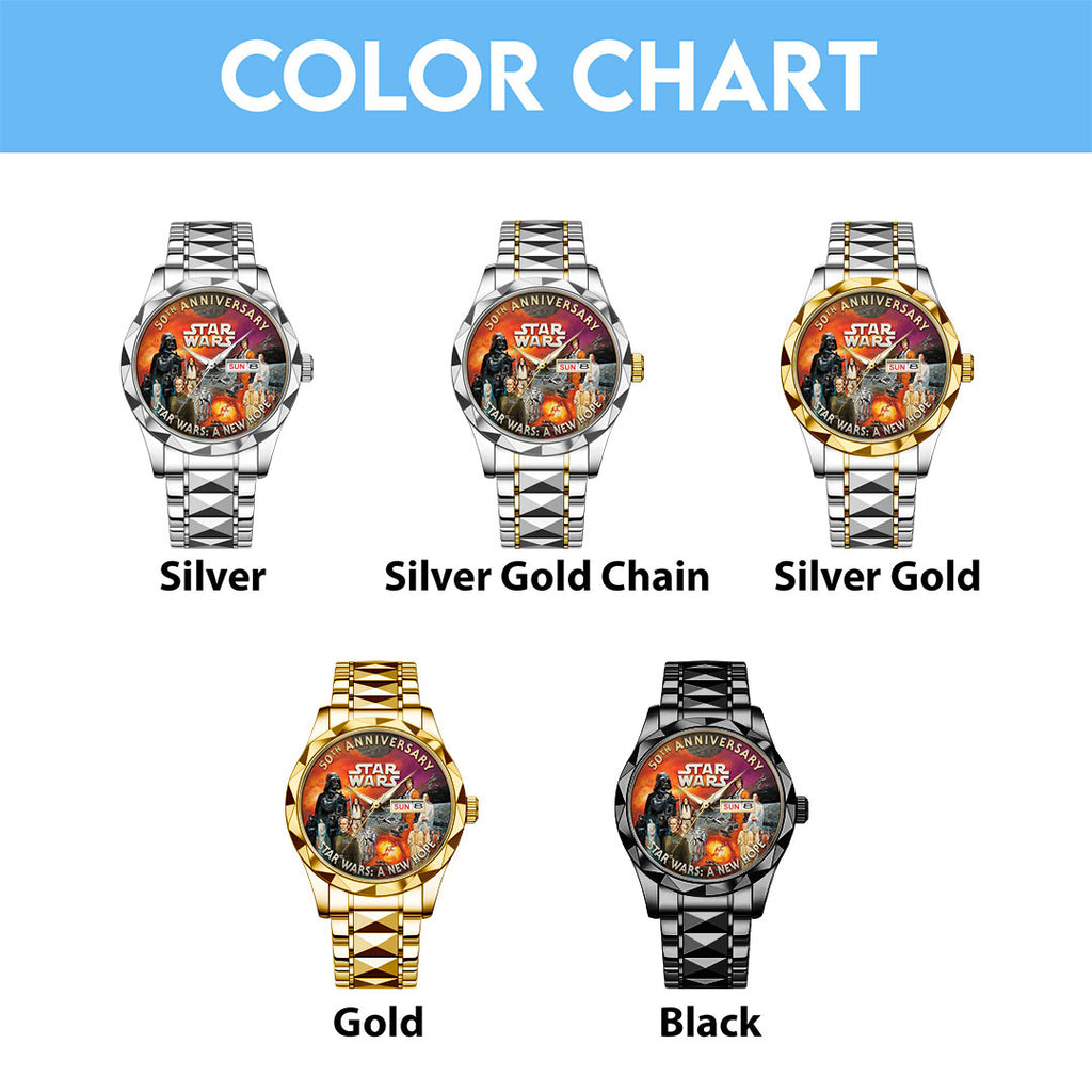 Star Wars 50th Anniversary Alloy Luxury Quartz Watch – TMTHU4869