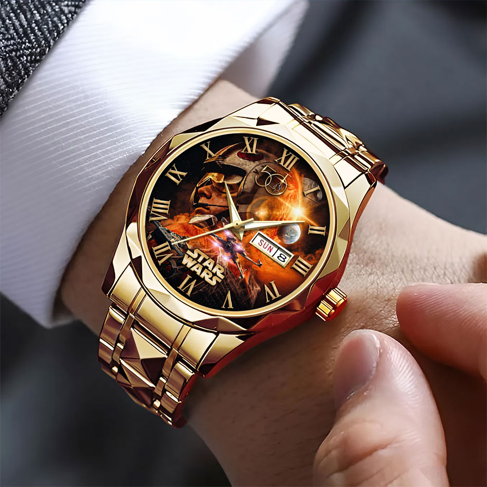 Star Wars 50th Anniversary Alloy Luxury Quartz Watch – TMTHU6516